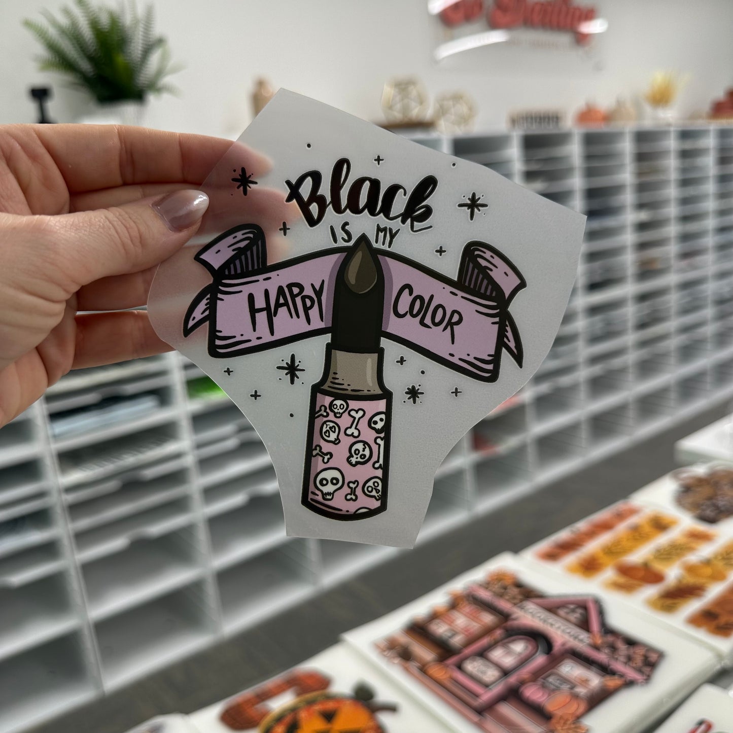 black is my happy color POCKET PRINT