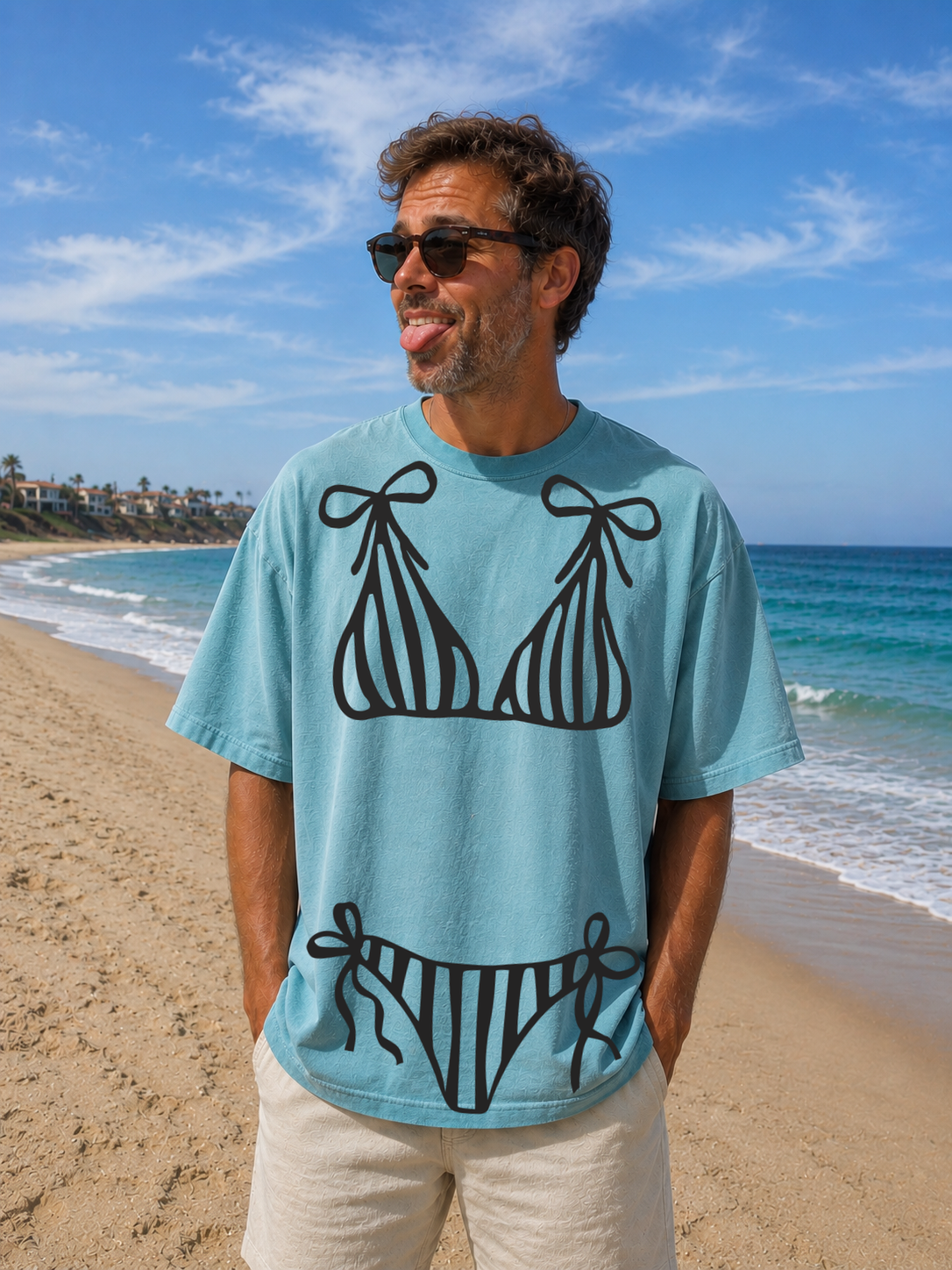 2 piece bikini screen print transfer•