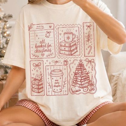 all booked for Christmas screen print transfer
