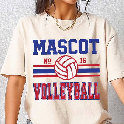 semi-custom VOLLEYBALL mascot (design set up only)