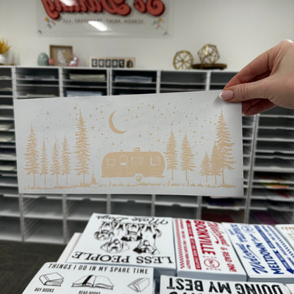 CAMPER BEIGE INK screen print transfer