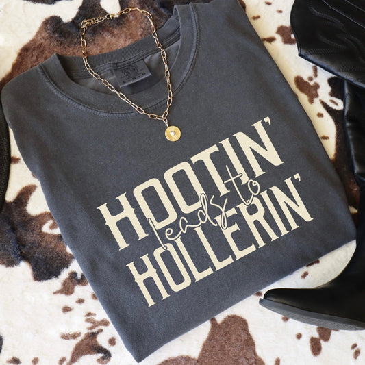hootin leads to hollerin screen print transfer