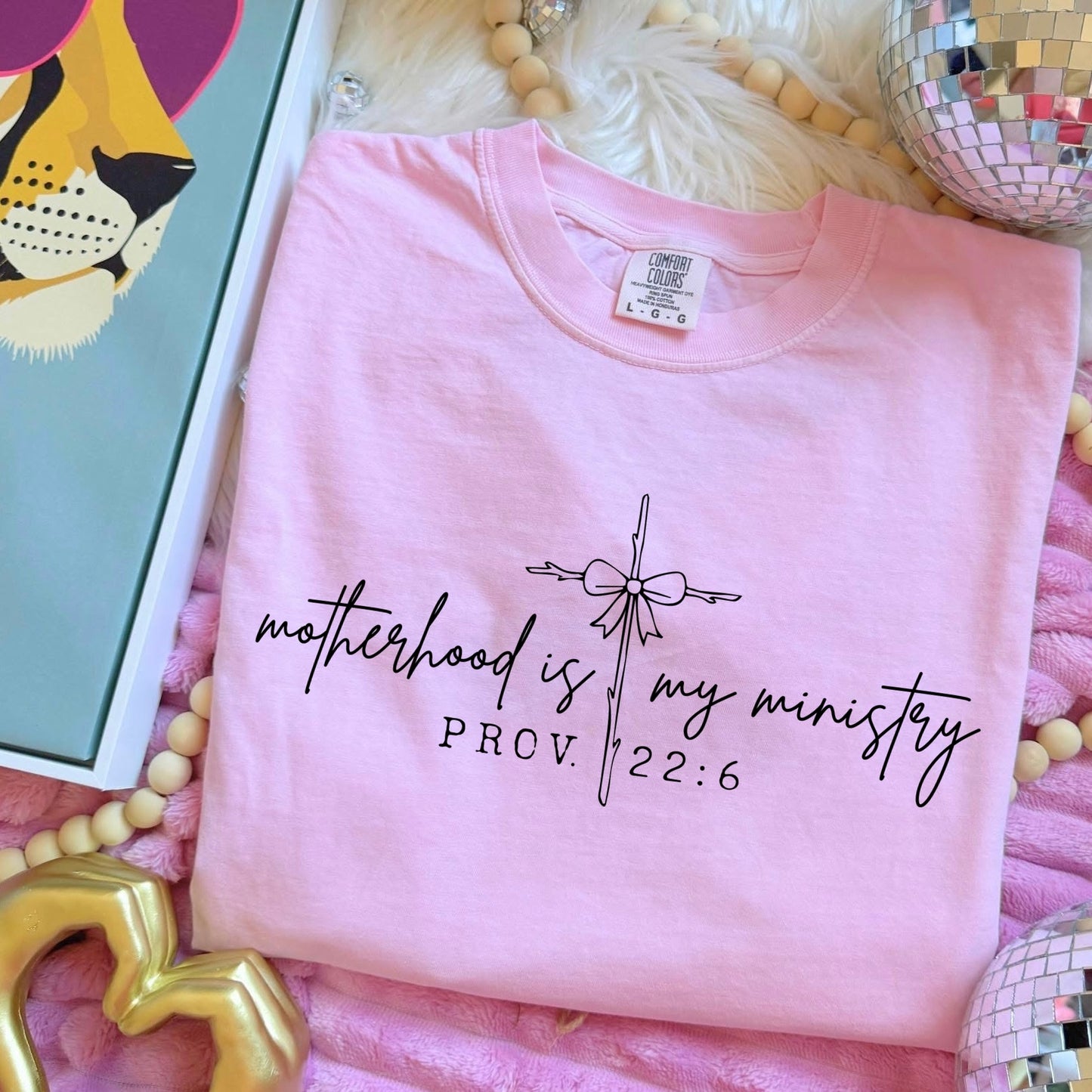 motherhood is my ministry screen print transfer