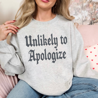 unlikely to apologize screen print transfer