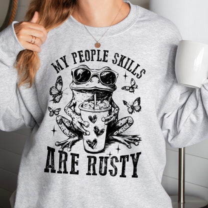 my people skills are rusty screen print transfer•