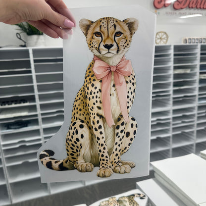 Bougie Leopard clear film screen print