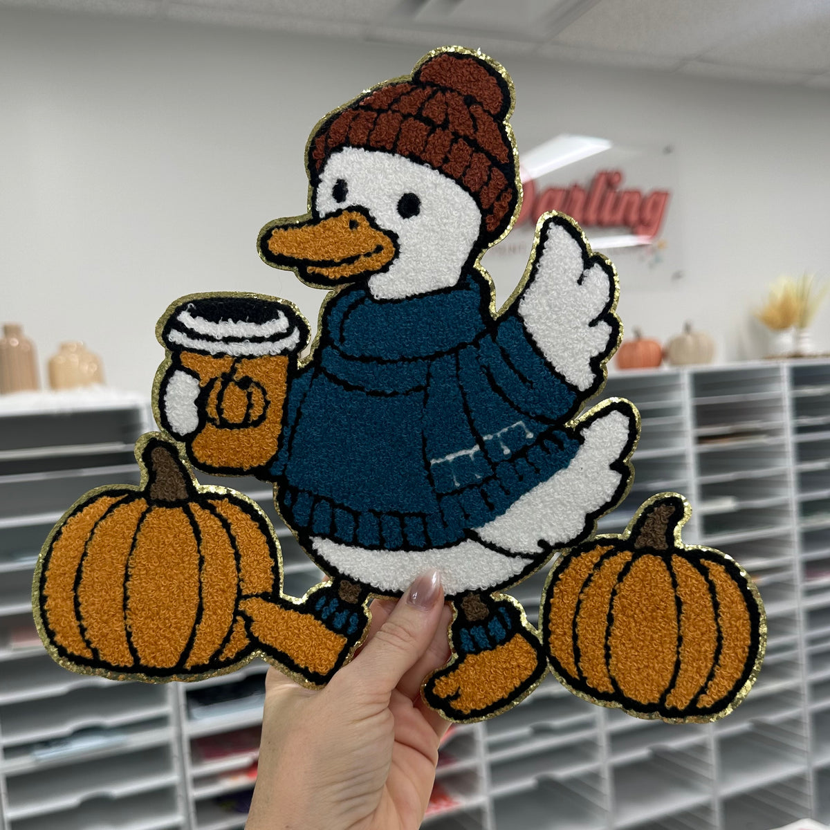 Chenille Patch - Fall Goose