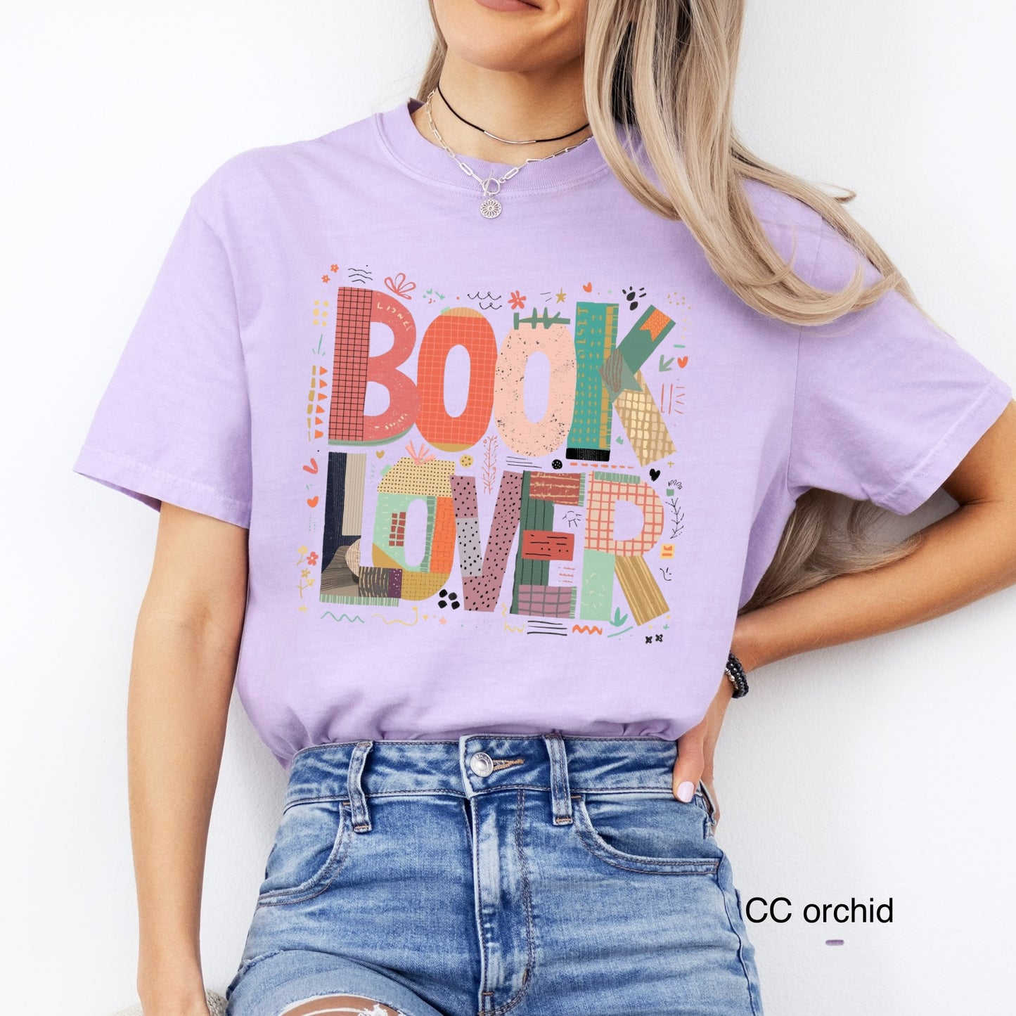 book lover clear film screen print