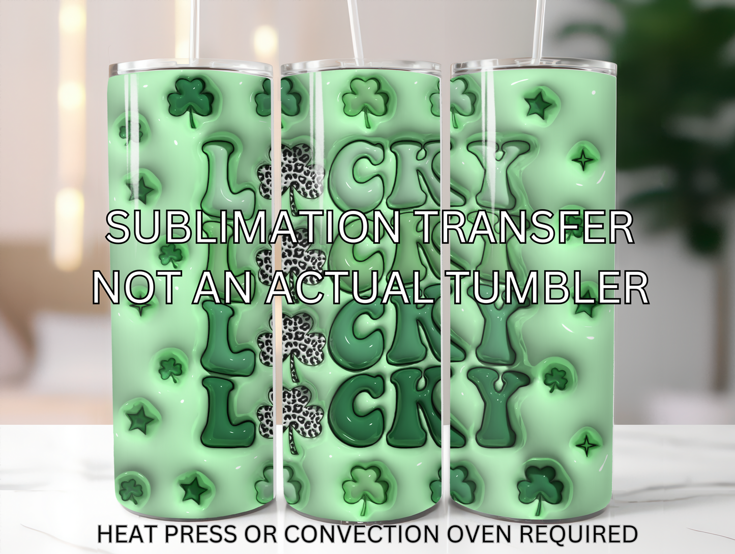 tumbler sublimation transfer - LUCKY LUCKY LUCKY