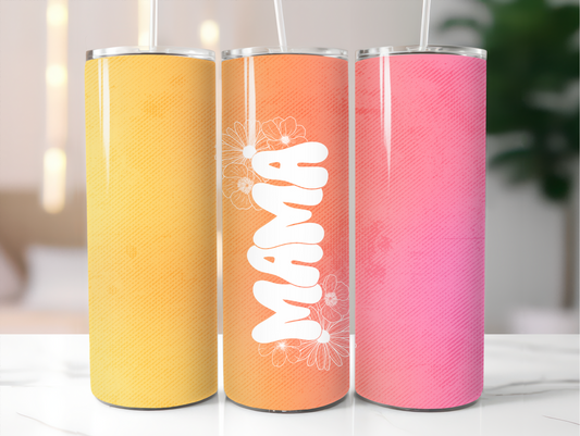 ombre mama tumbler sublimation transfer