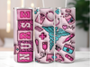 puffy nurse tumbler sublimation transfer