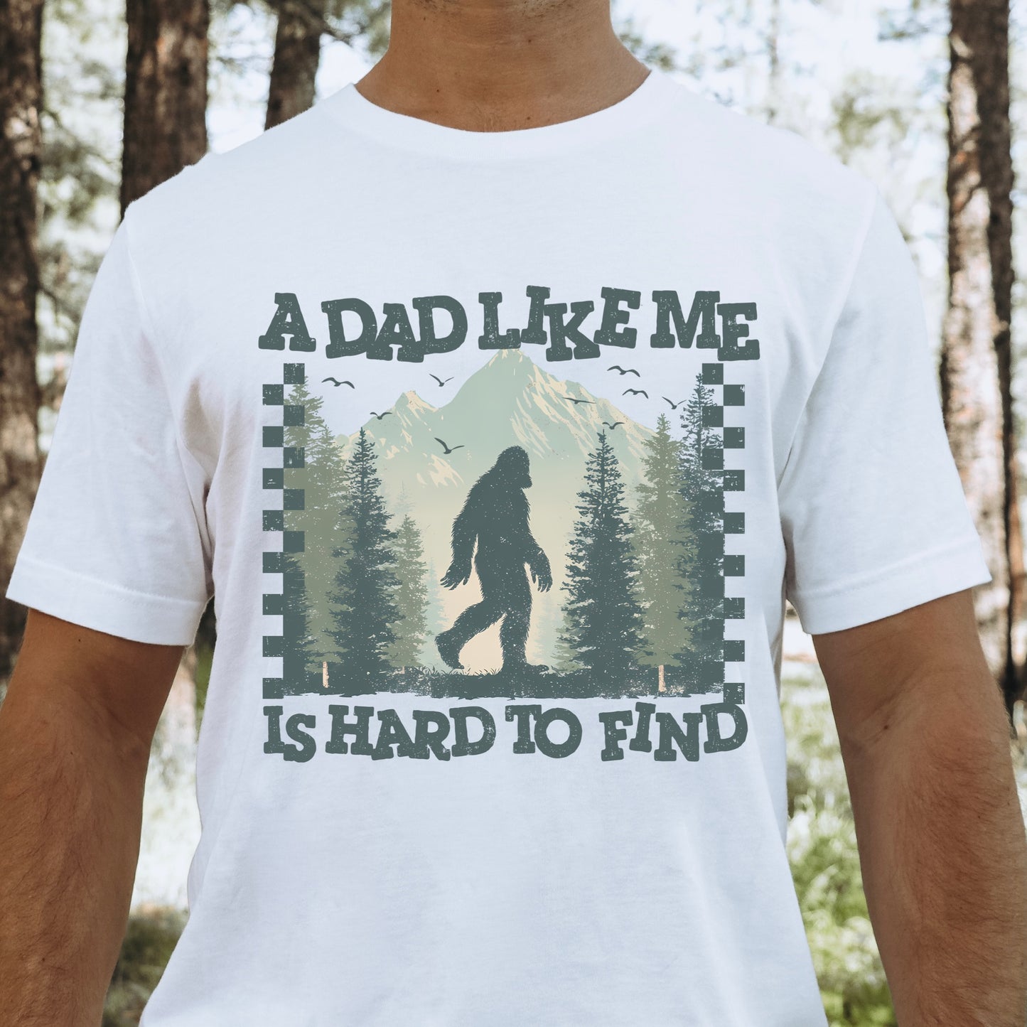 a dad like me is hard to find clear film screen print