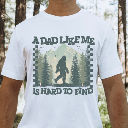 a dad like me is hard to find clear film screen print