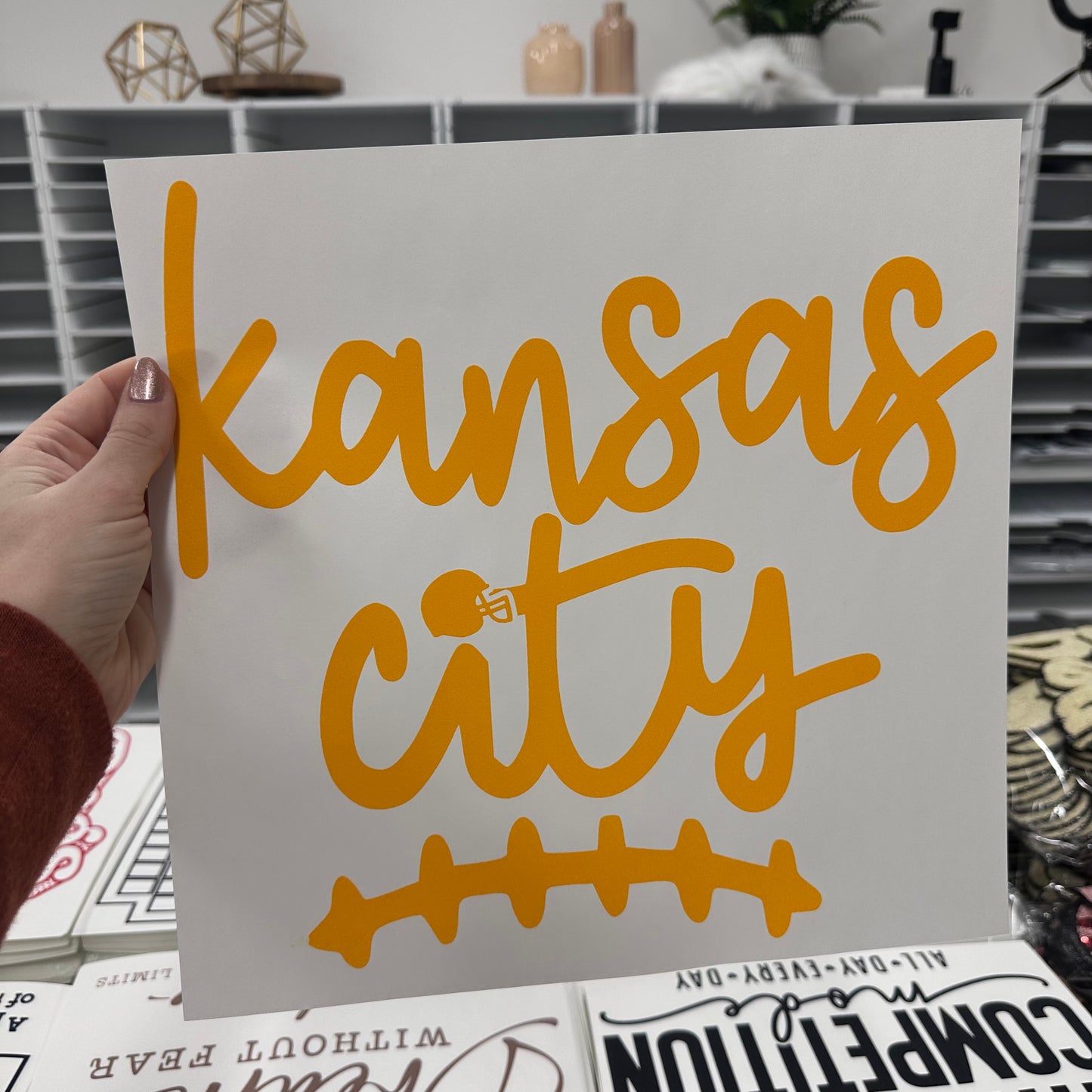 YELLOW GOLD Kansas City screen print transfer