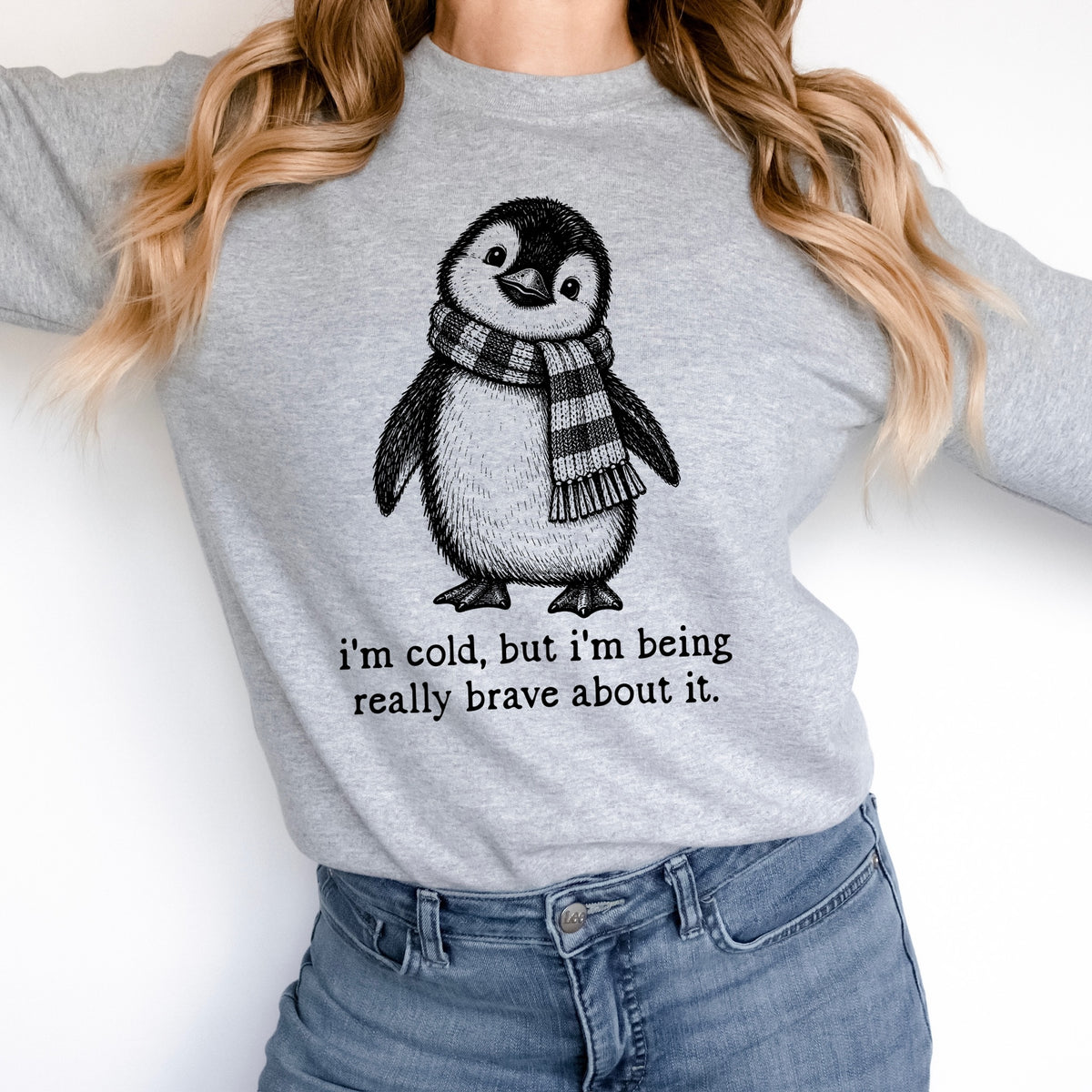cold penguin screen print transfer