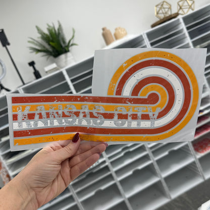 Retro Kansas City clear film transfer