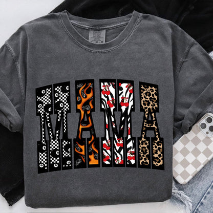 grunge mama clear film screen print