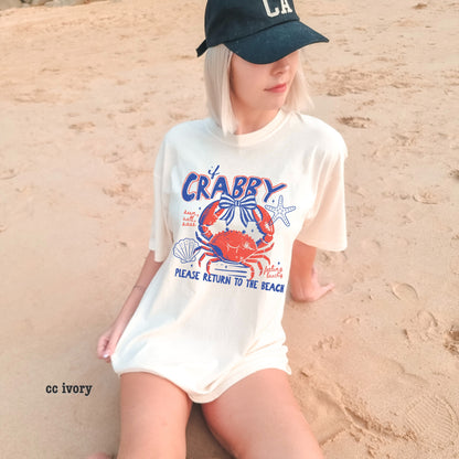 PRE-ORDER 7-10 business days If crabby return to beach DTF