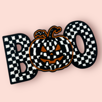 Chenille Patch - BOO checker