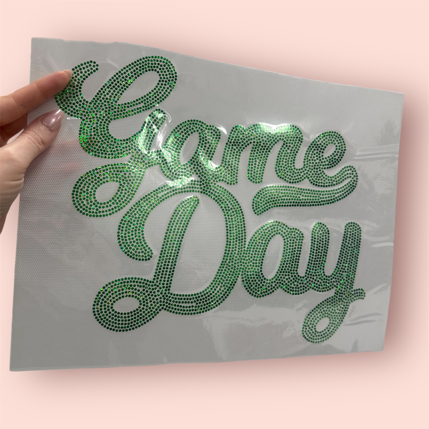 Spangle Transfer - GREEN game day
