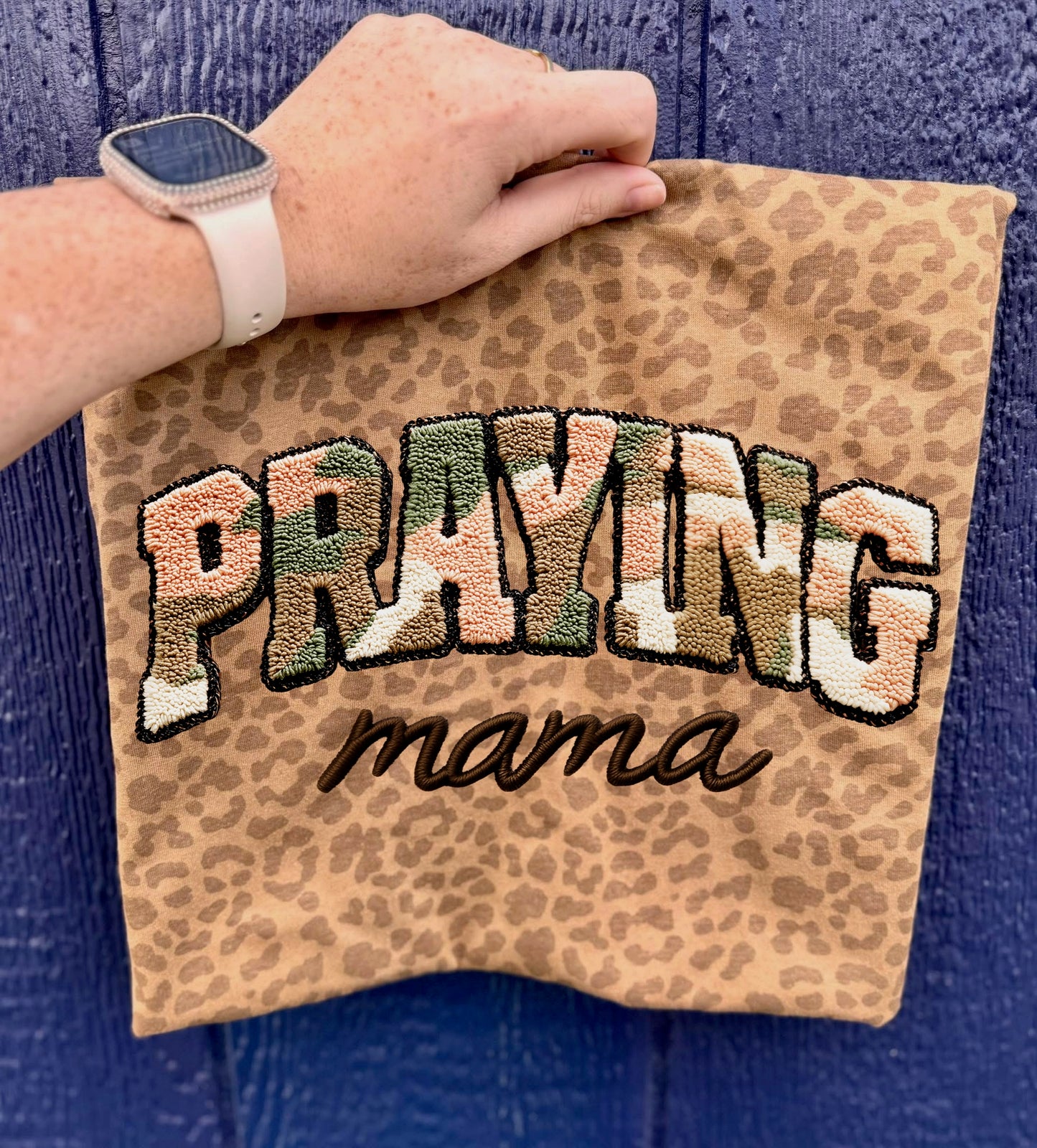 Praying Mama clear film screen print