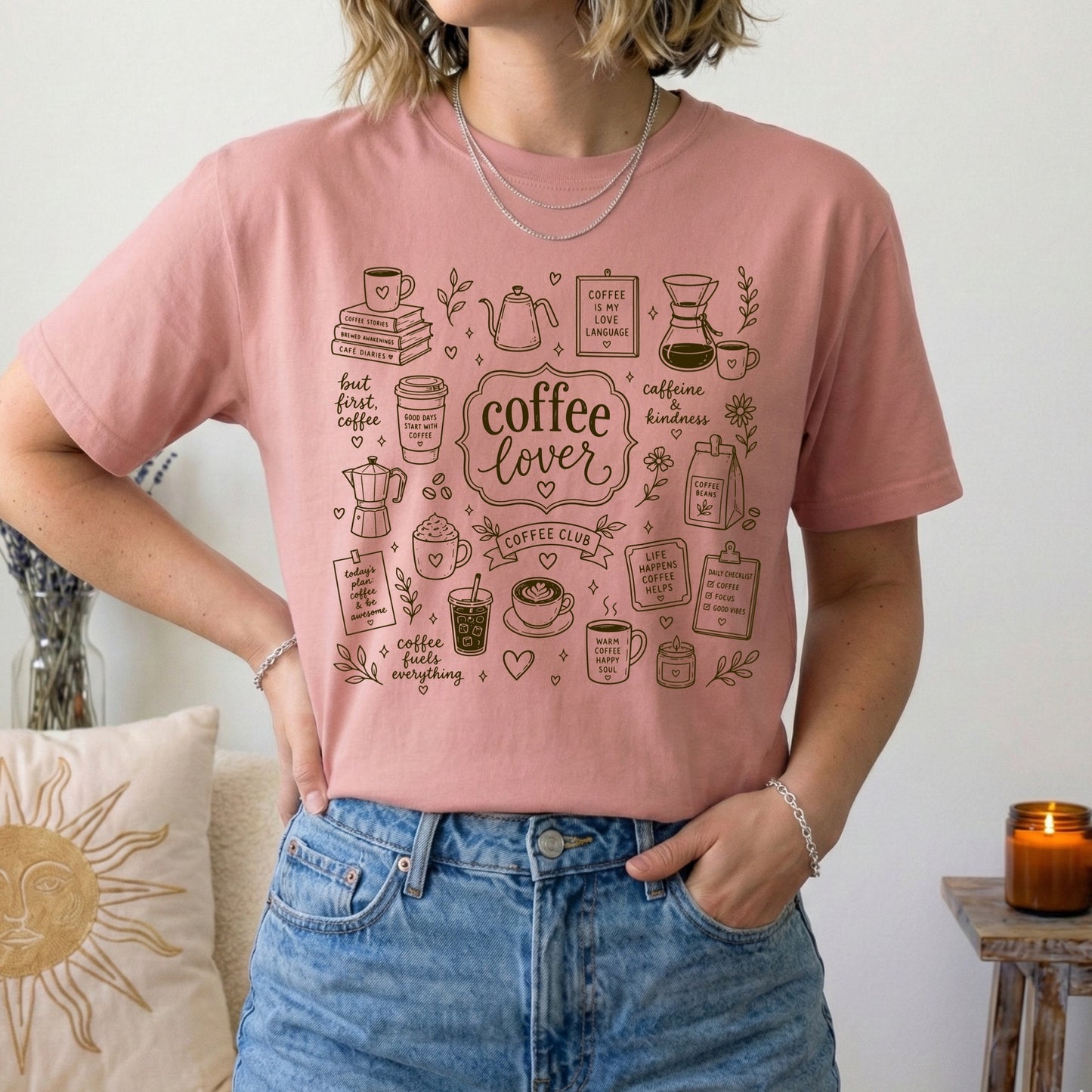 coffee lover screen print transfer•