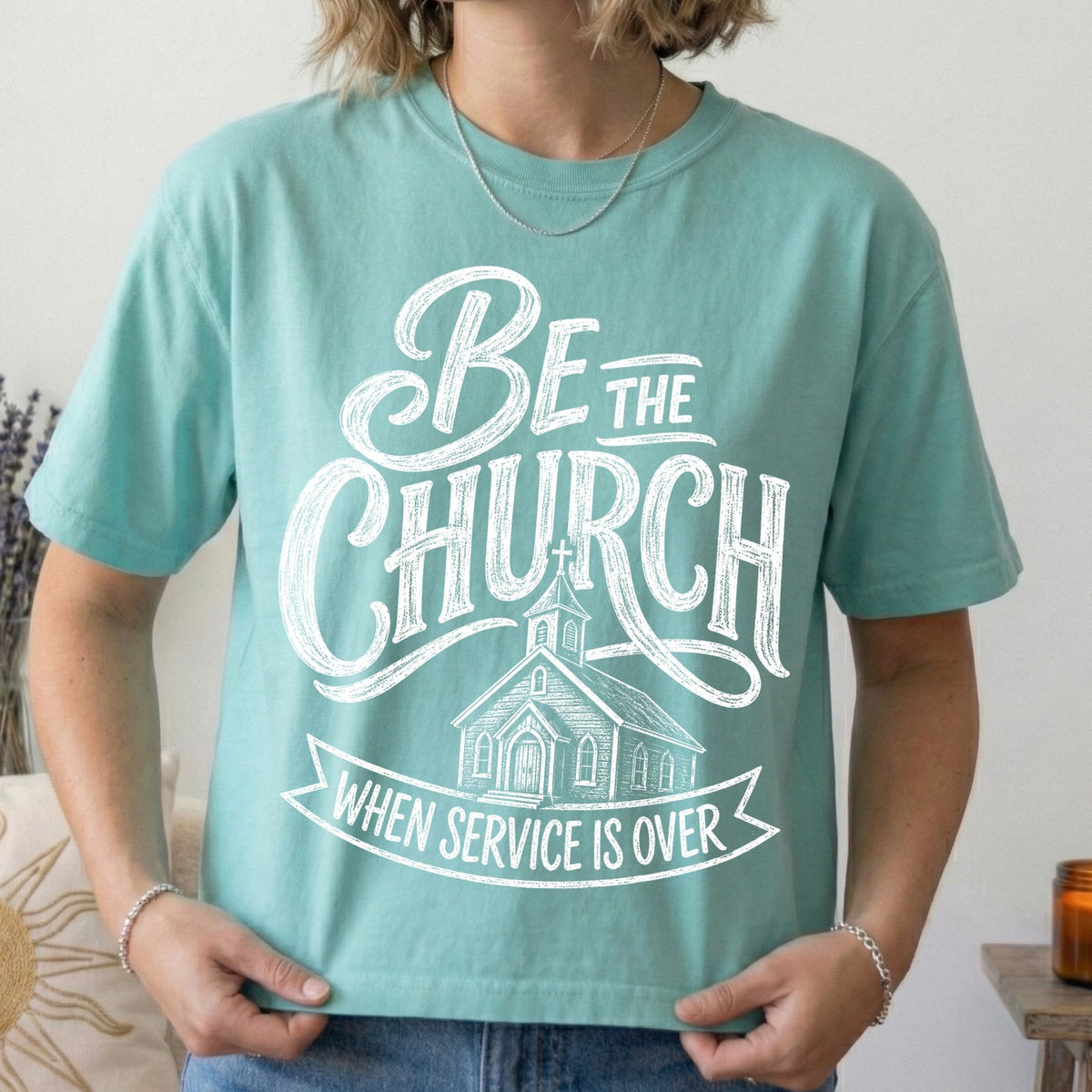 be the church screen print transfer•