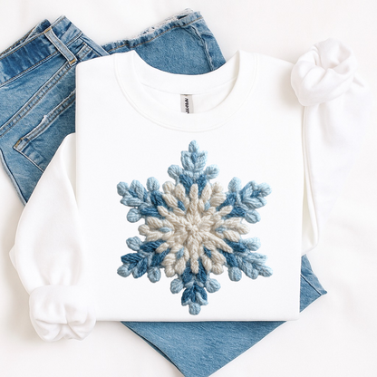 snowflake yarn clear film screen print