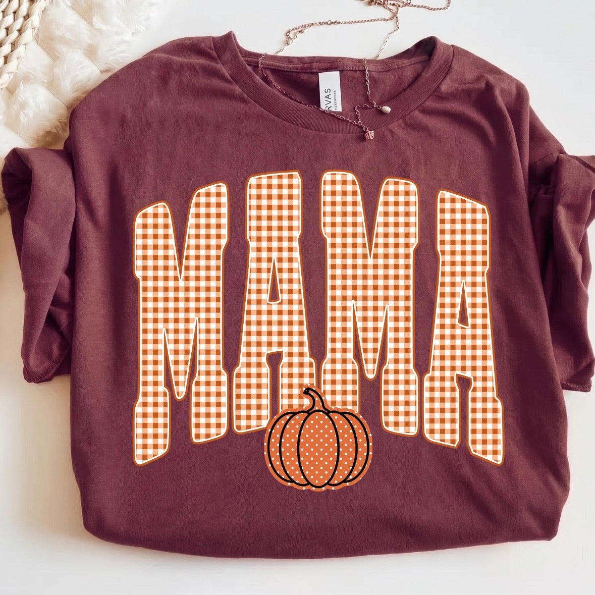 fall MAMA clear film screen print