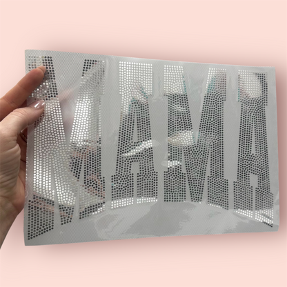 Spangle Transfer - MAMA silver