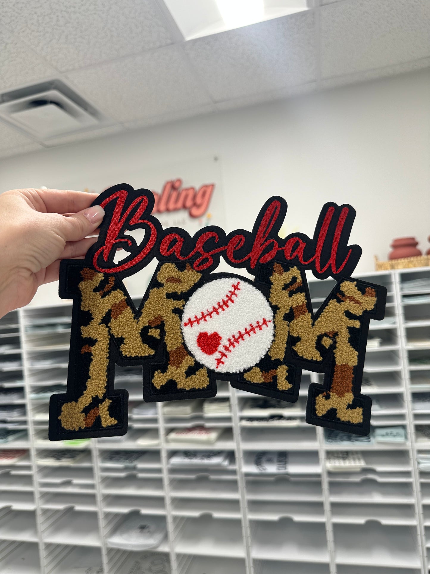 Chenille Patch - Baseball Mama