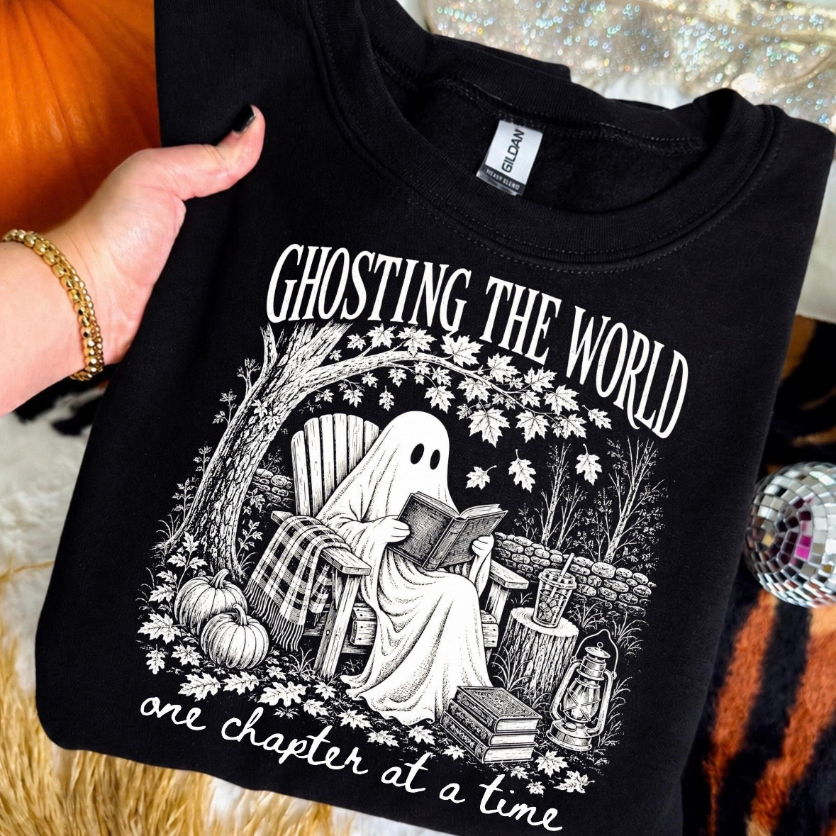 ghosting the world one chapter at a time screen print transfer