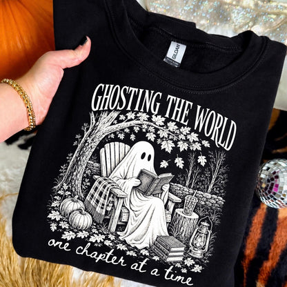 ghosting the world one chapter at a time screen print transfer