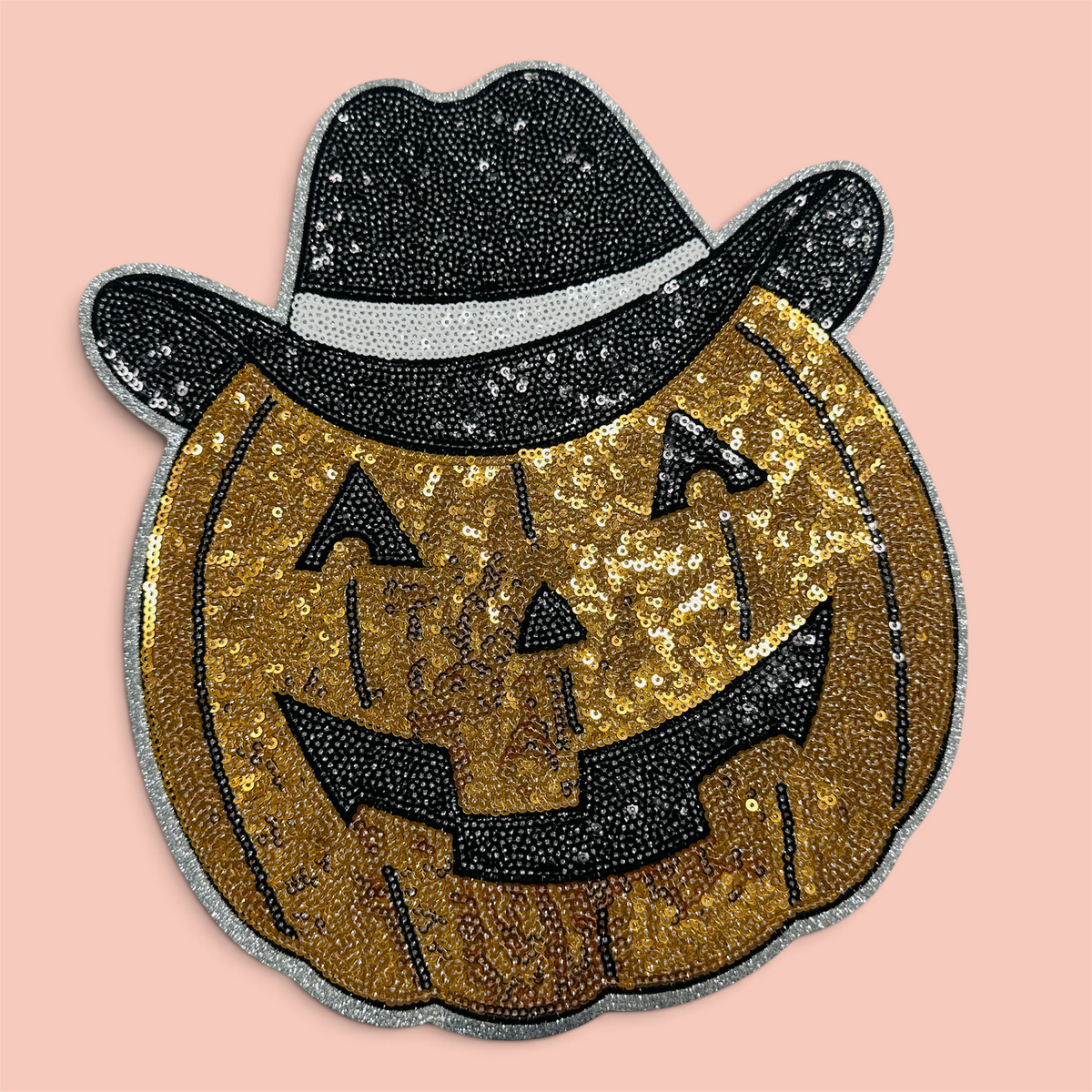 Sequins Patch - western pumpkin