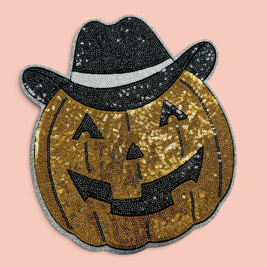 Sequins Patch - western pumpkin