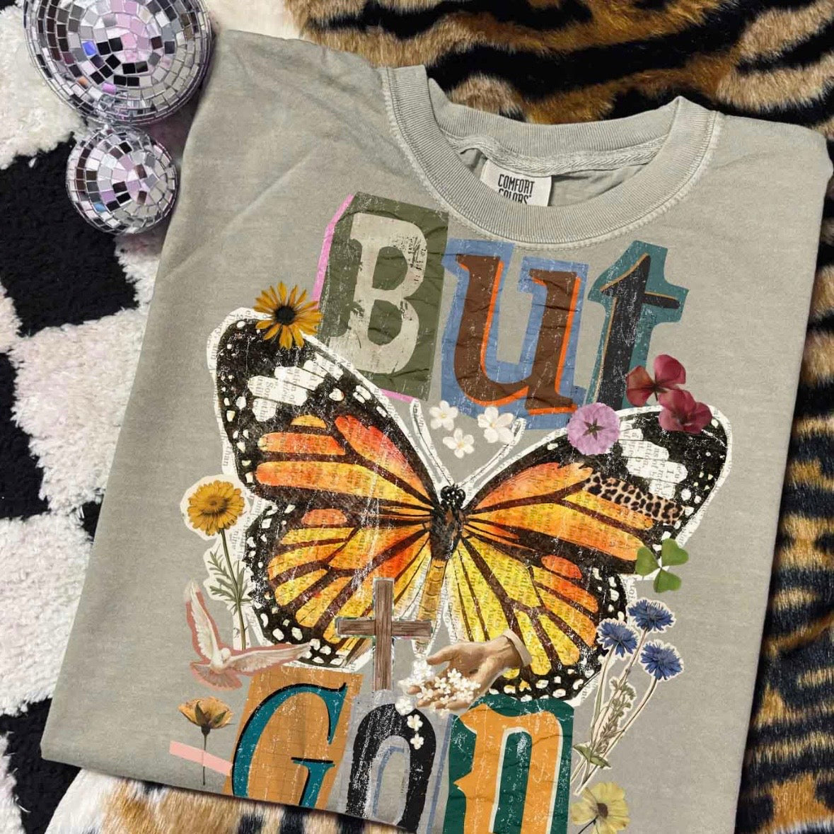 But God clear film screen print