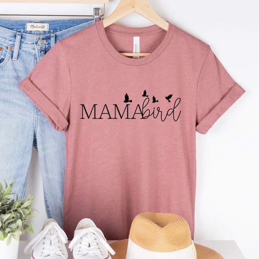 Mama bird screen print transfer•