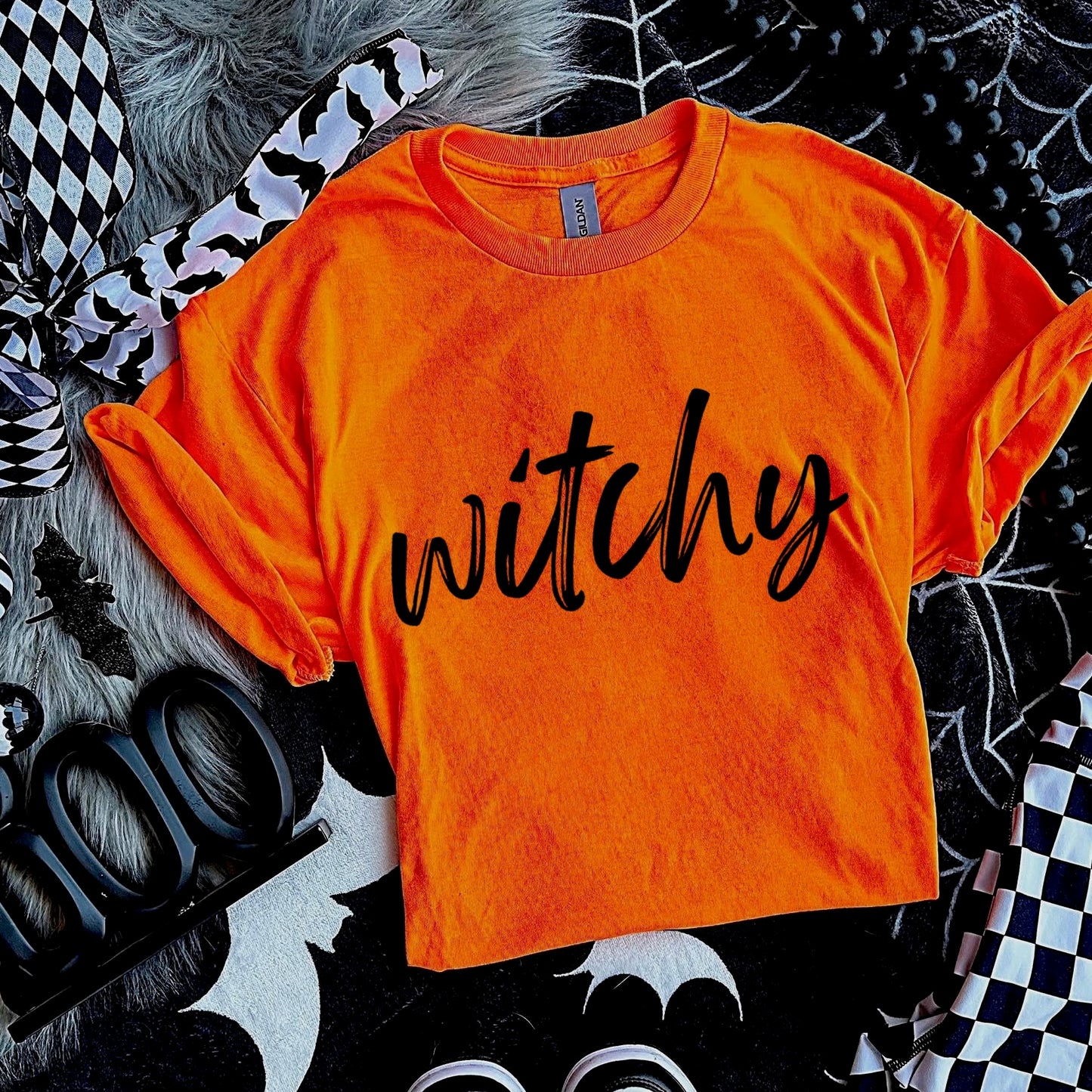 witchy screen print transfer•