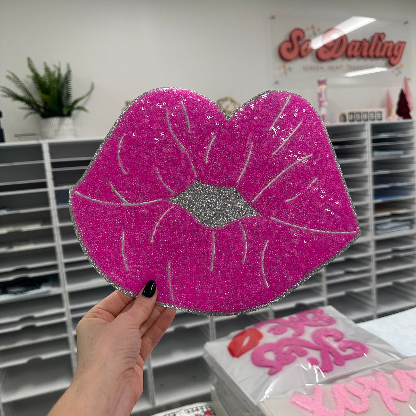 Sequins Patch - Lips