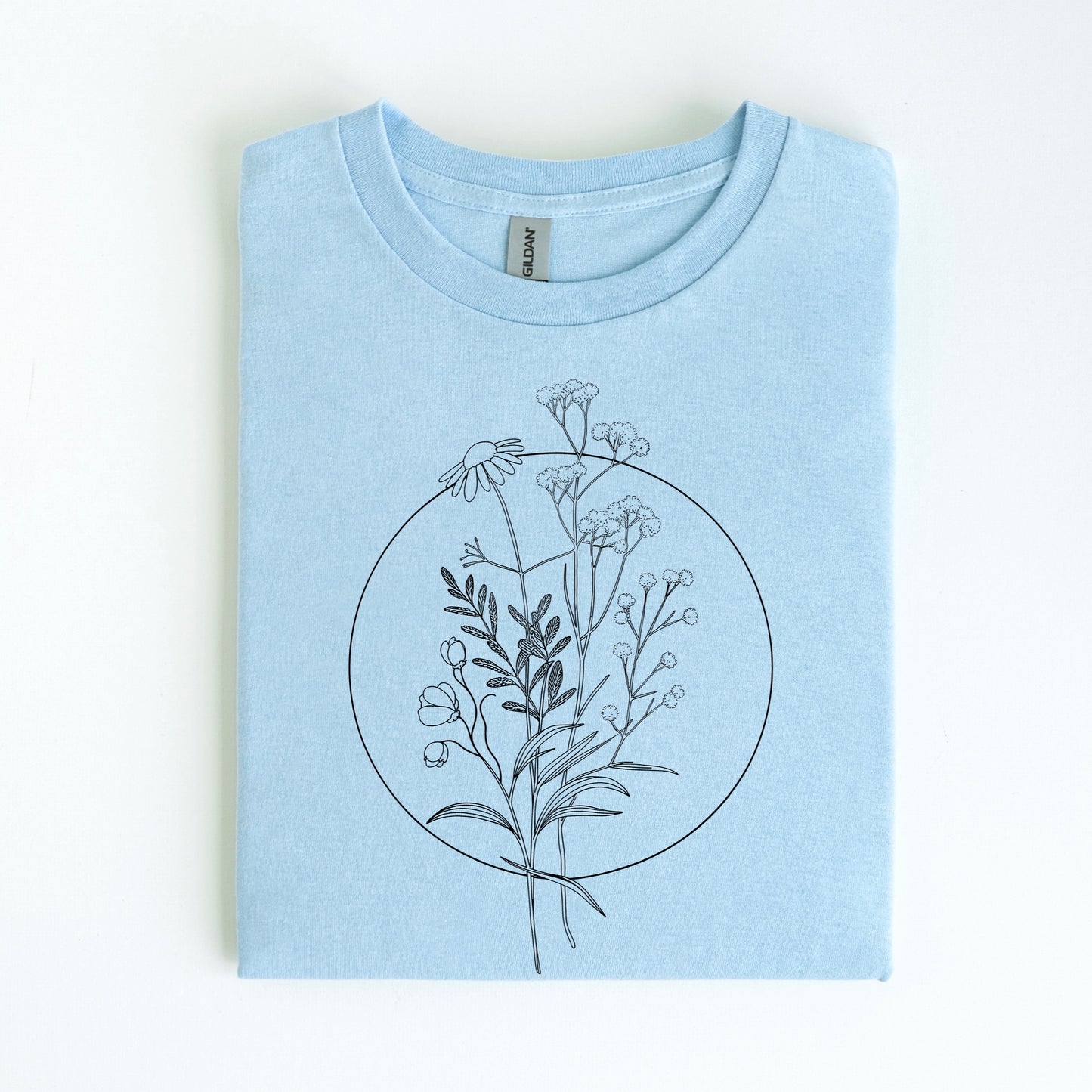 SIMPLE FLORAL screen print transfer