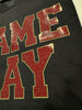 Spangle Transfer - GAME DAY - RED w/gold outline
