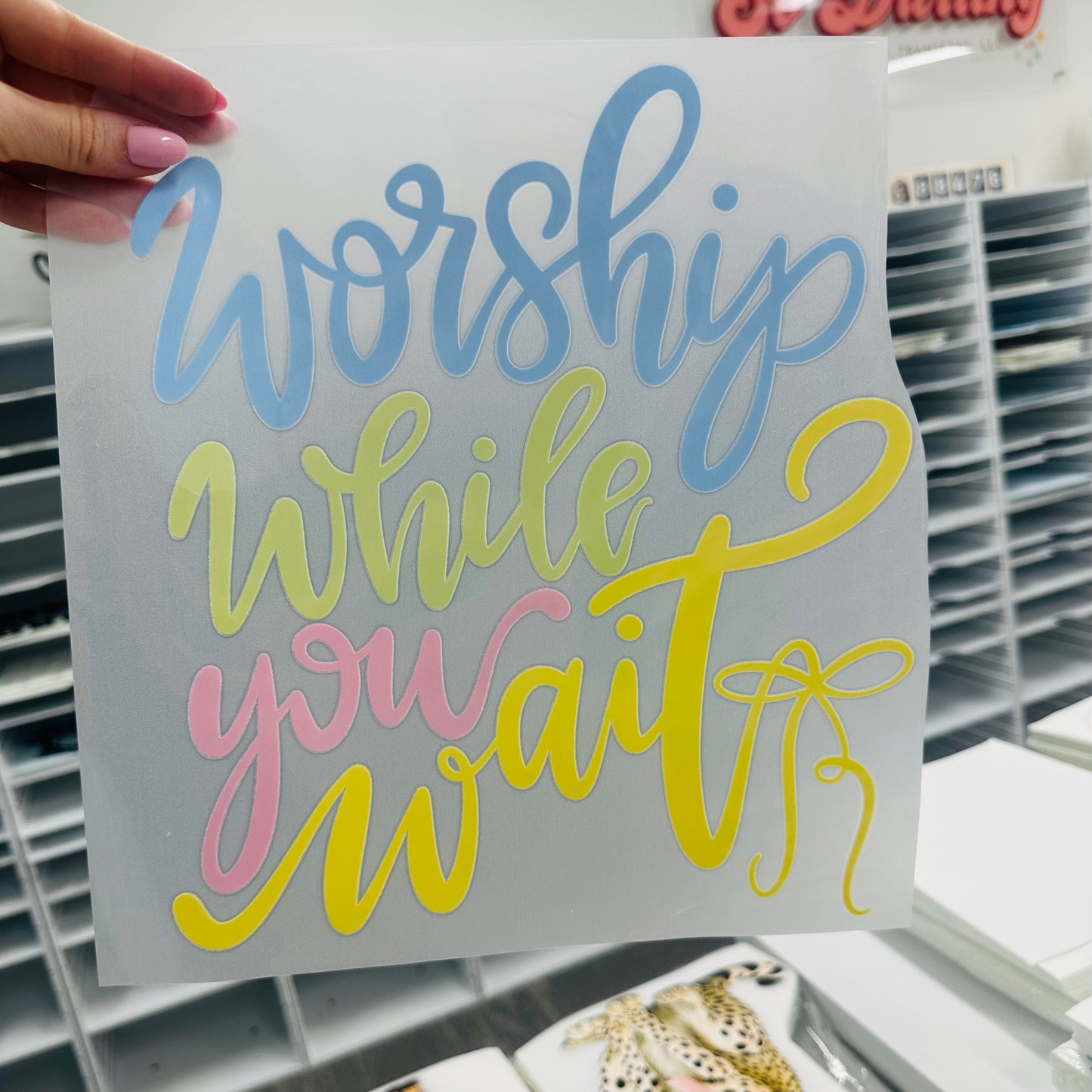 PRE-ORDER worship while you wait DTF 7-10 BIZ DAY TAT