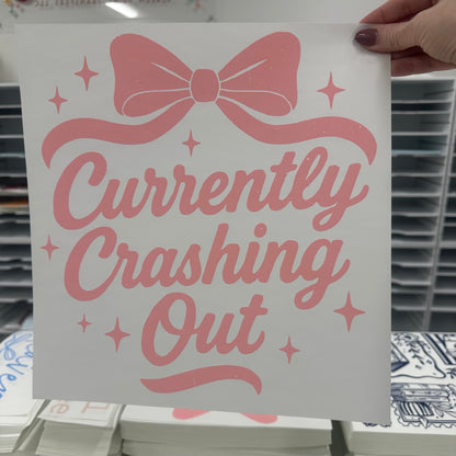 currently crashing out screen print transfer