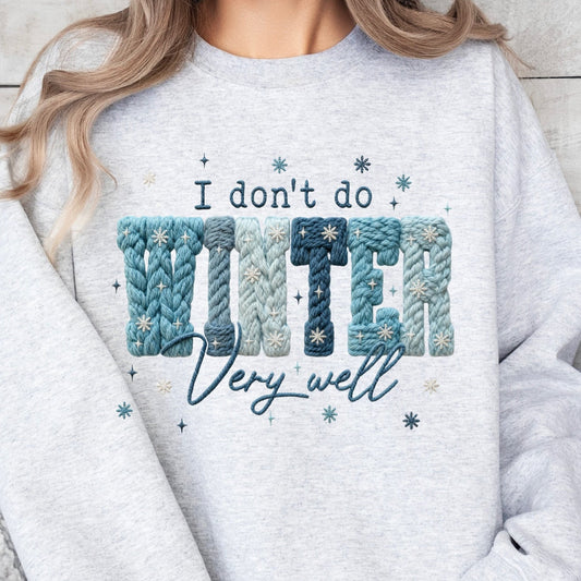 I dont do winter very well clear film screen print