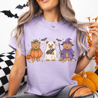 halloween teddy bears clear film transfer