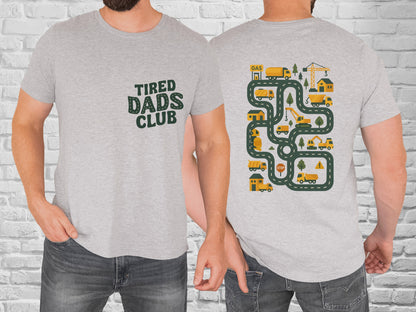 tired dads car track back massage clear film screen print