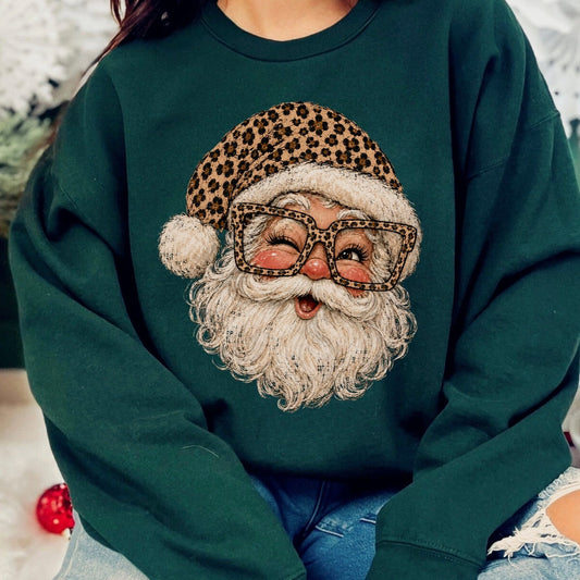 PRE-ORDER Leopard SANTA DTF 5-7 biz day tat