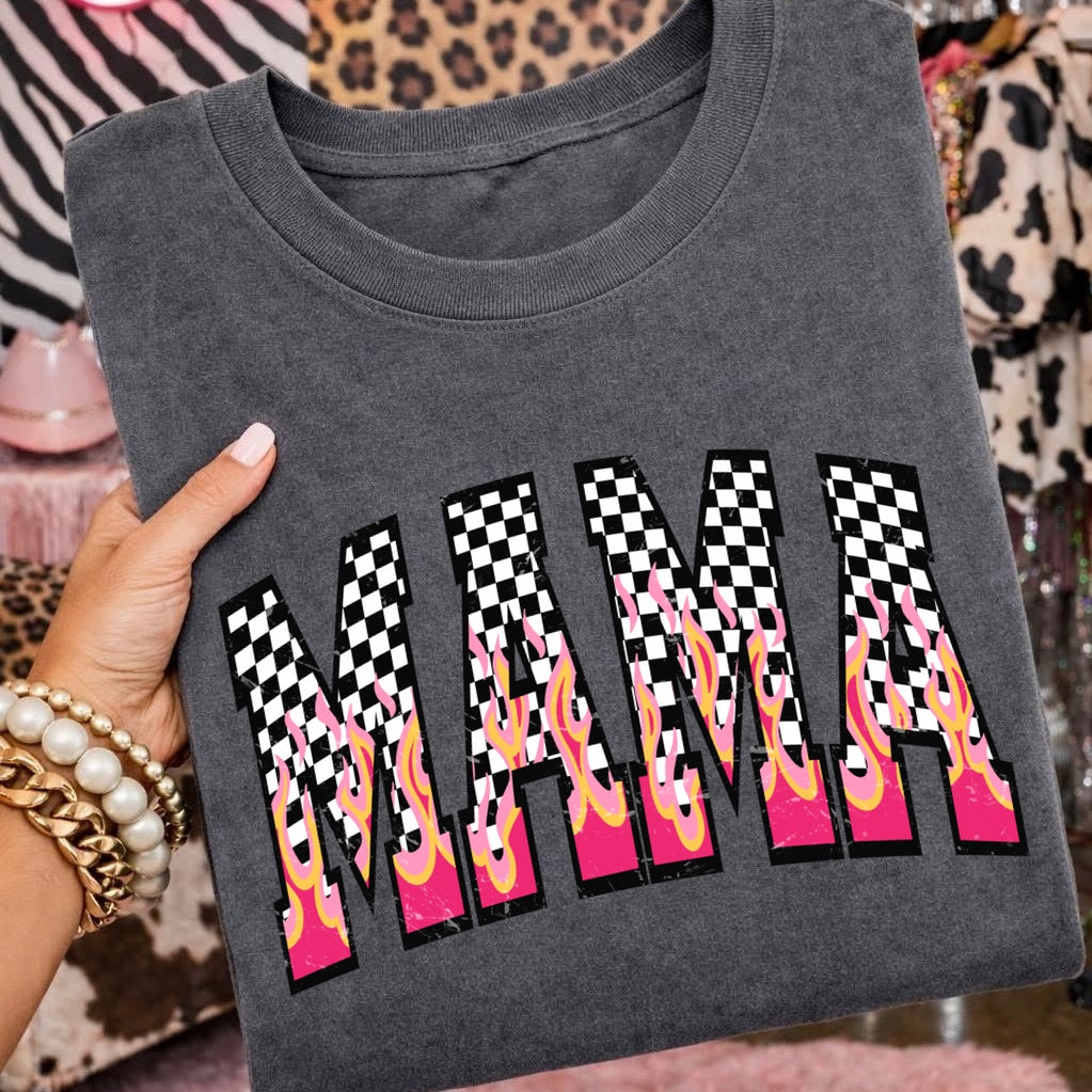 PRE-ORDER 7-10 business days checker flame MAMA DTF