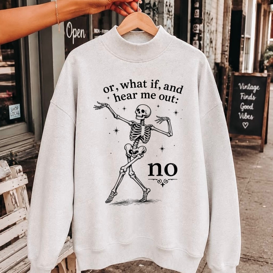 or, what if... no screen print transfer•