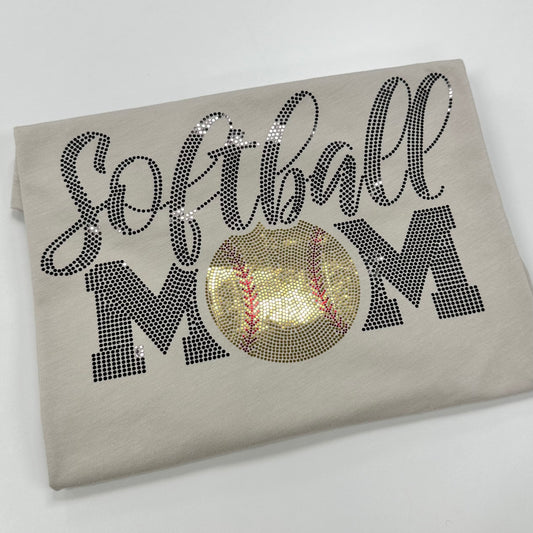 Spangle Transfer - Softball Mom